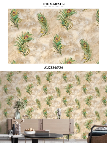 Nature Inspired Green Leaf Wallpaper